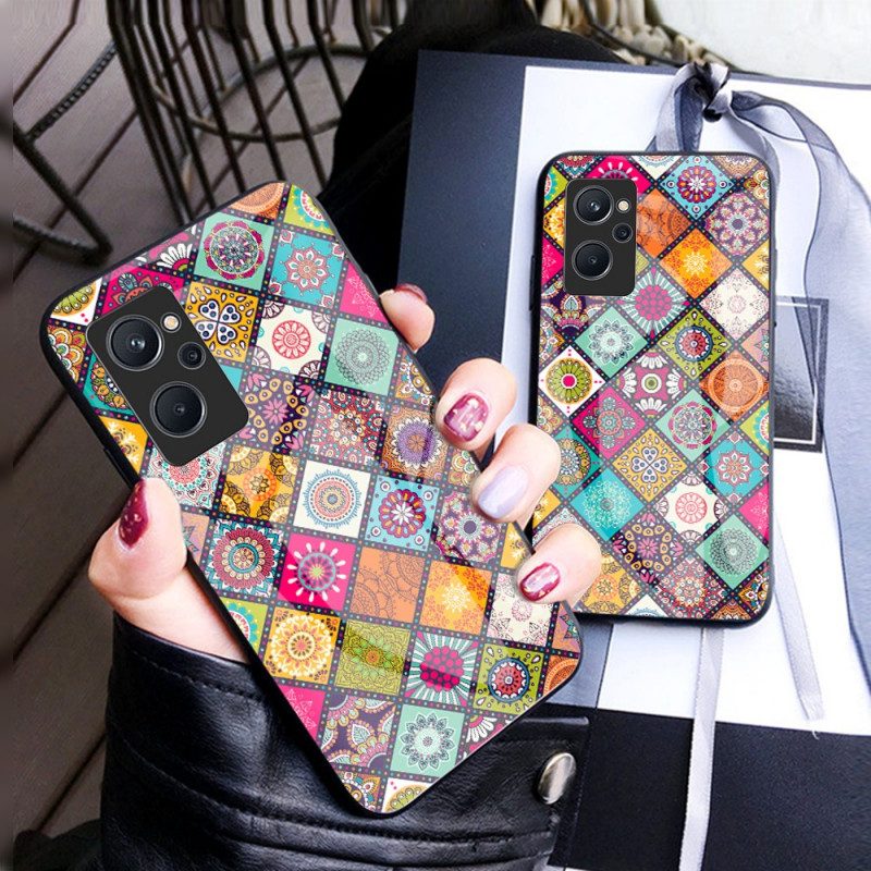 Handyhülle Für Realme 9i Patchwork-magnethalter