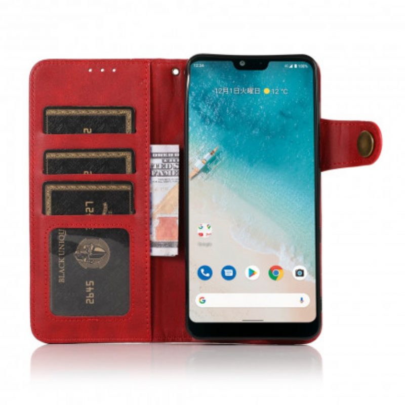 Flip Case Für Sony Xperia 1 III Khazneh Magnetknopf