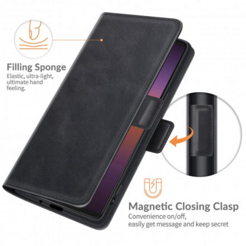 Flip Case Für Sony Xperia 1 III Flip Case Klassische Doppelklappe