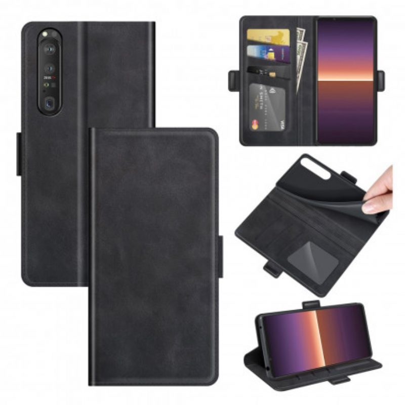 Flip Case Für Sony Xperia 1 III Flip Case Klassische Doppelklappe