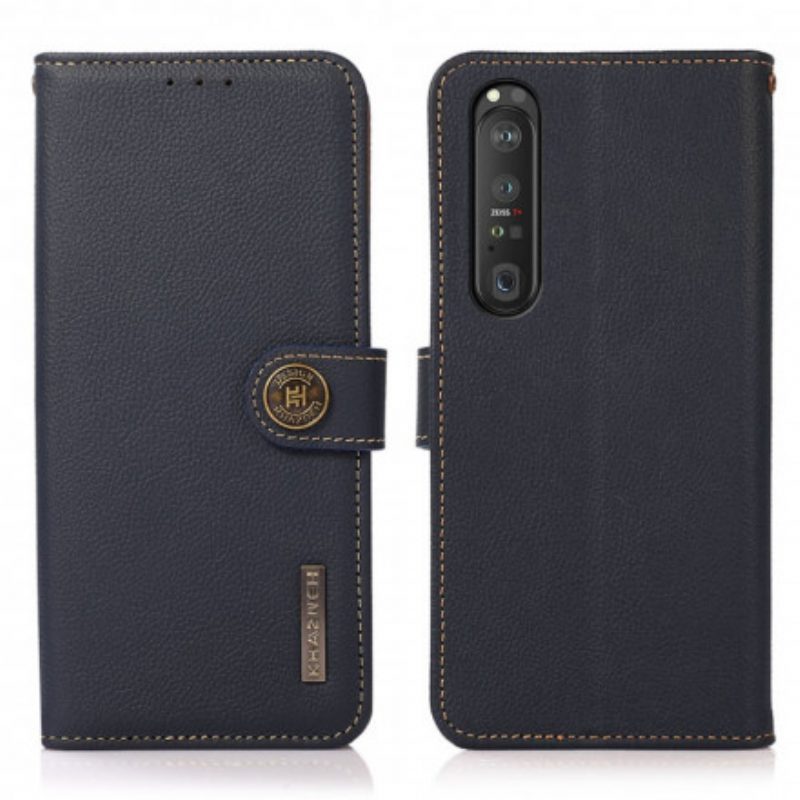 Flip Case Für Sony Xperia 1 III Kunstleder Khazneh Rfid