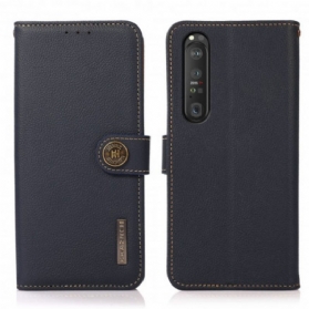 Flip Case Für Sony Xperia 1 III Kunstleder Khazneh Rfid