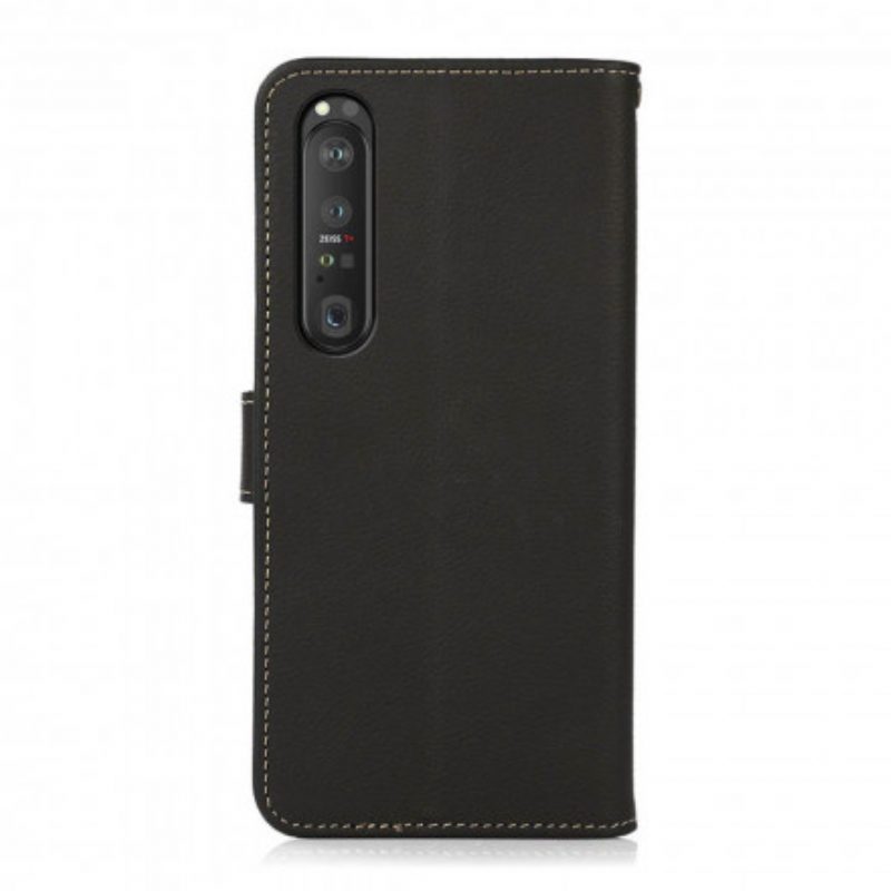 Flip Case Für Sony Xperia 1 III Kunstleder Khazneh Rfid