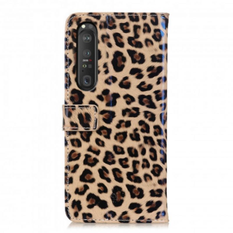 Lederhüllen Für Sony Xperia 1 III Leopard