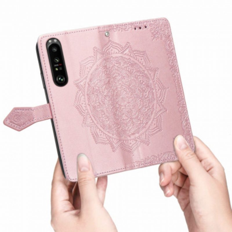 Lederhüllen Für Sony Xperia 1 III Mandala-mittelalter