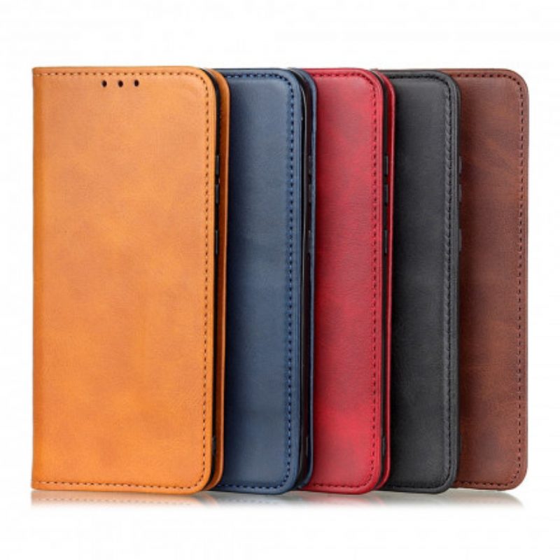 Schutzhülle Für Sony Xperia 1 III Flip Case Elegantes Spaltleder