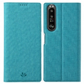 Schutzhülle Für Sony Xperia 1 III Flip Case Strukturiertes Vili Dmx