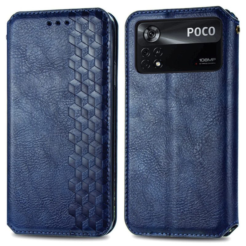 Schutzhülle Für Poco X4 Pro 5G Flip Case 3d-würfel