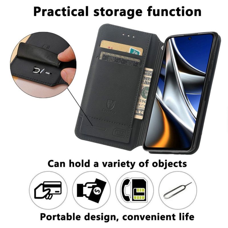 Schutzhülle Für Poco X4 Pro 5G Flip Case Caseneo Rfid-design