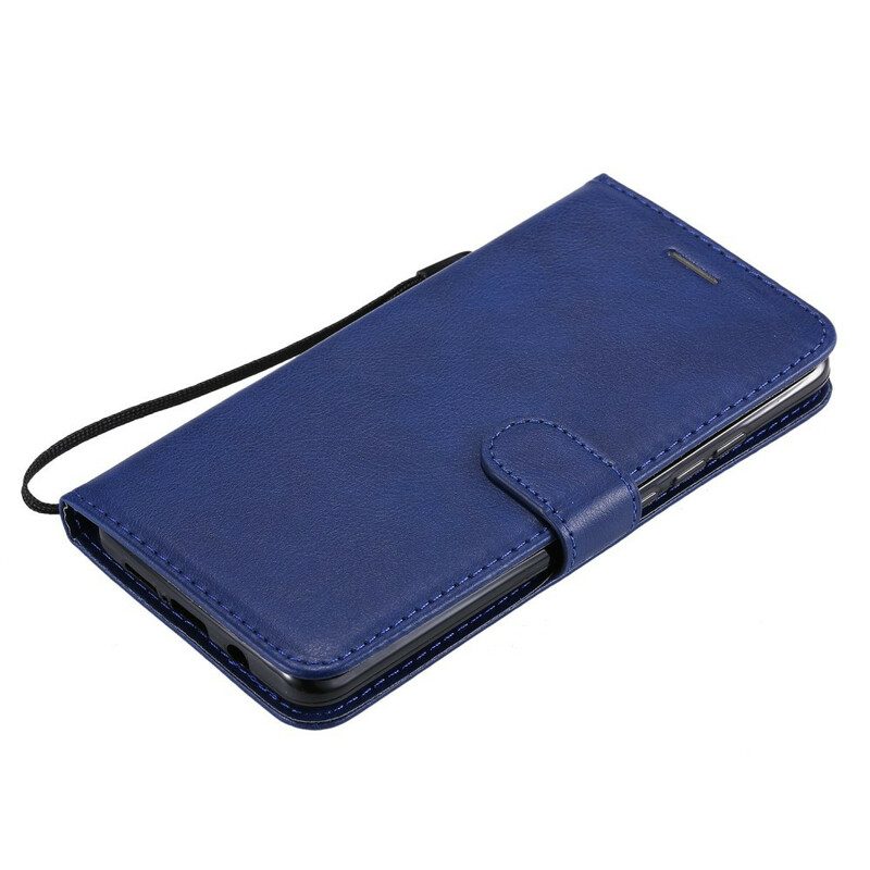 Flip Case Für Xiaomi Mi Note 10 / 10 Pro Mit Kordel Riemchenleder-stil