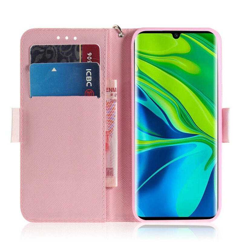 Flip Case Für Xiaomi Mi Note 10 / 10 Pro Mit Kordel Tanga-hamster