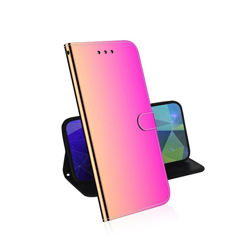 Flip Case Für Xiaomi Mi Note 10 / 10 Pro Spiegelabdeckung Aus Kunstleder