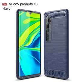 Handyhülle Für Xiaomi Mi Note 10 / 10 Pro Gebürstete Kohlefaser