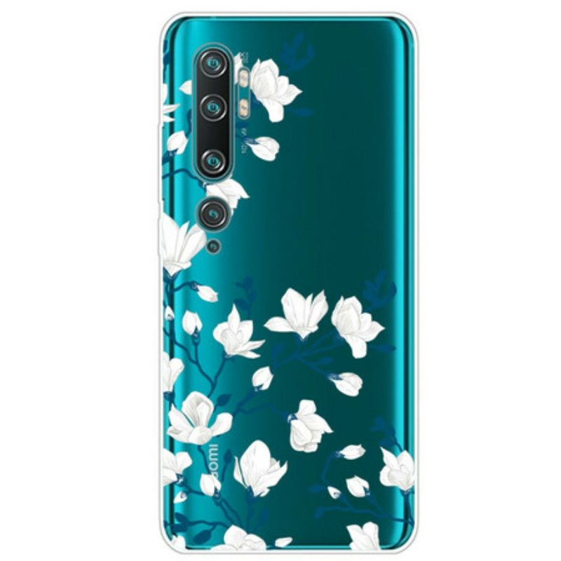 Handyhülle Für Xiaomi Mi Note 10 / 10 Pro Weiße Blumen