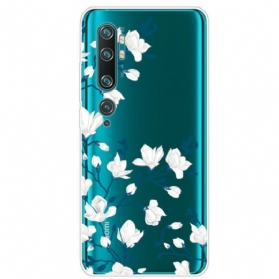 Handyhülle Für Xiaomi Mi Note 10 / 10 Pro Weiße Blumen