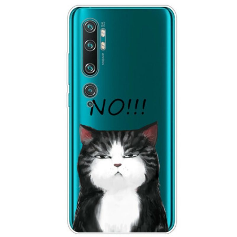 Hülle Für Xiaomi Mi Note 10 / 10 Pro Die Katze. Die Nein Sagt