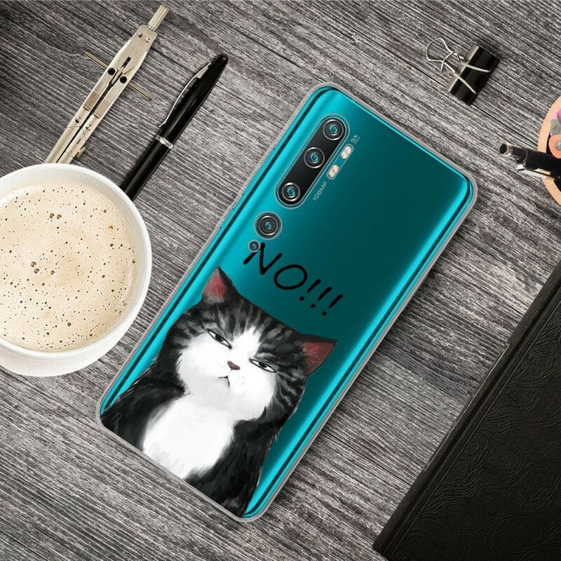 Hülle Für Xiaomi Mi Note 10 / 10 Pro Die Katze. Die Nein Sagt