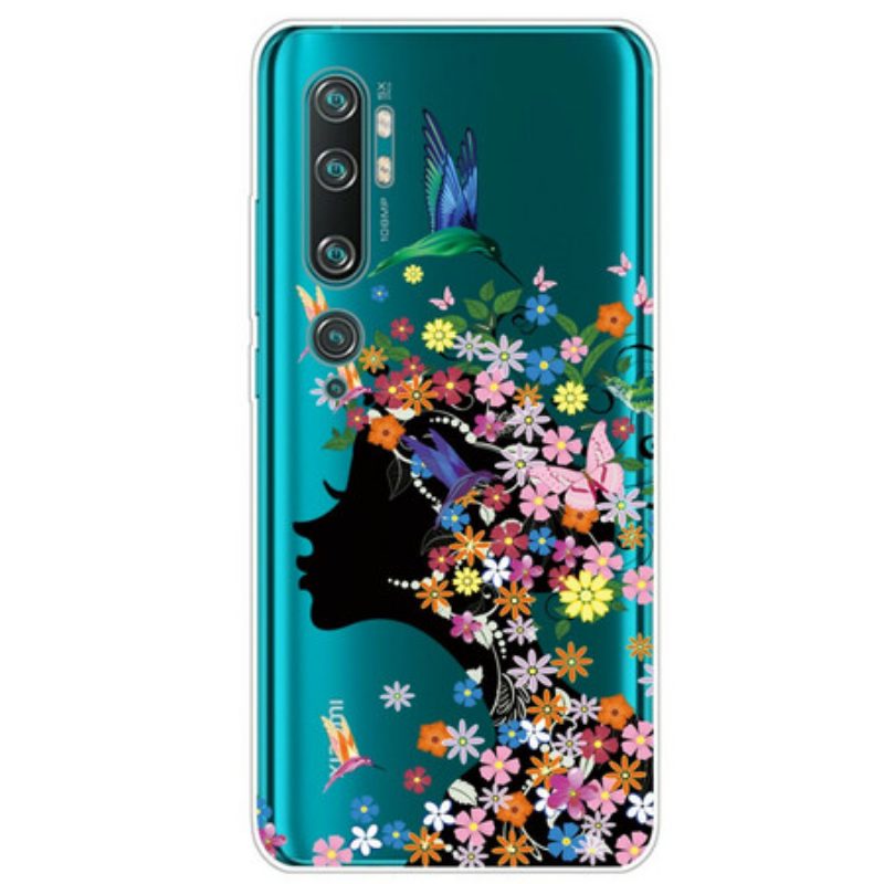 Hülle Für Xiaomi Mi Note 10 / 10 Pro Hübscher Blumenkopf