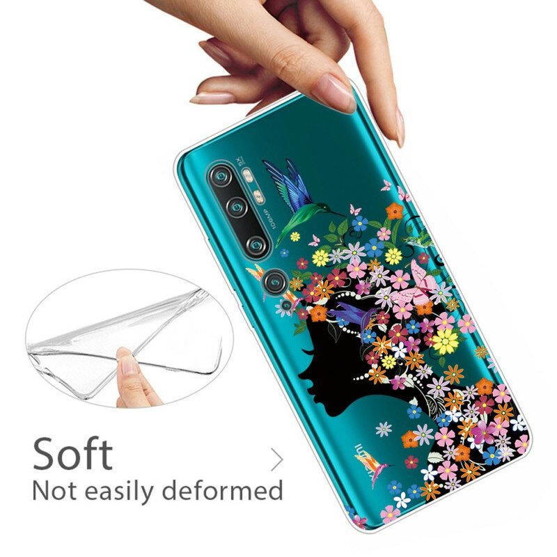 Hülle Für Xiaomi Mi Note 10 / 10 Pro Hübscher Blumenkopf