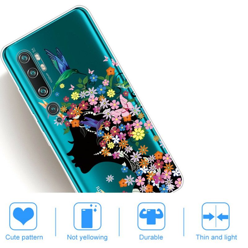 Hülle Für Xiaomi Mi Note 10 / 10 Pro Hübscher Blumenkopf