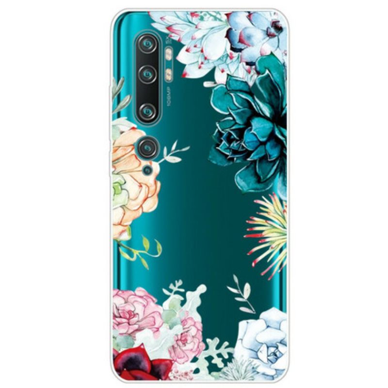 Hülle Für Xiaomi Mi Note 10 / 10 Pro Nahtlose Aquarellblumen