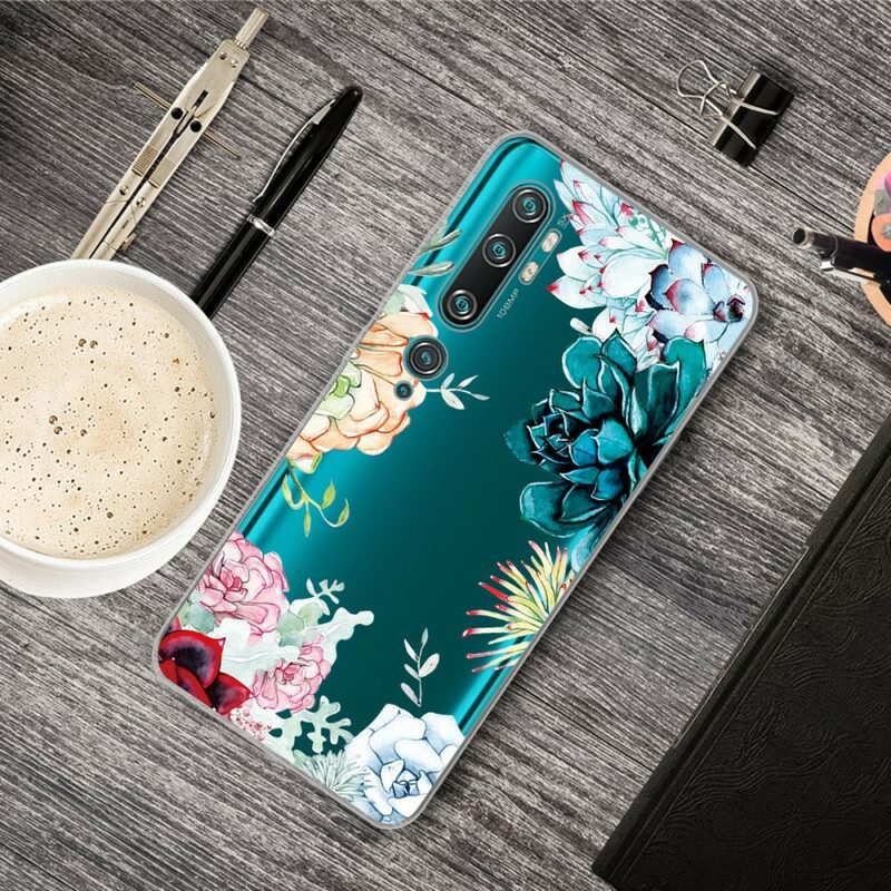 Hülle Für Xiaomi Mi Note 10 / 10 Pro Nahtlose Aquarellblumen