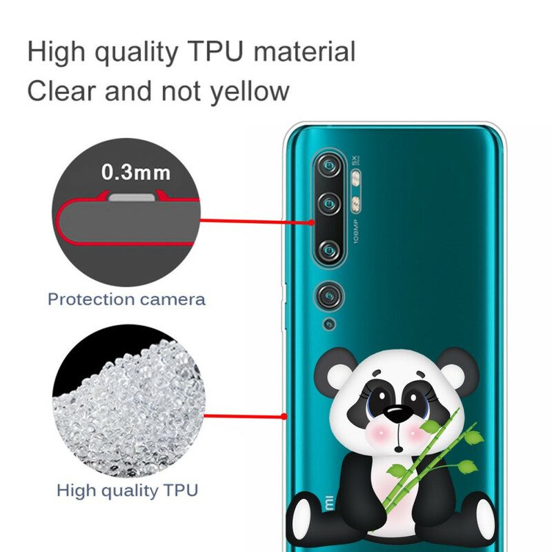 Hülle Für Xiaomi Mi Note 10 / 10 Pro Nahtloser Trauriger Panda