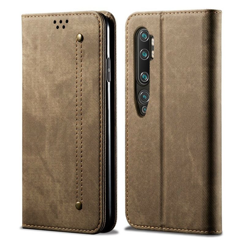 Schutzhülle Für Xiaomi Mi Note 10 / 10 Pro Flip Case Denim-stoff