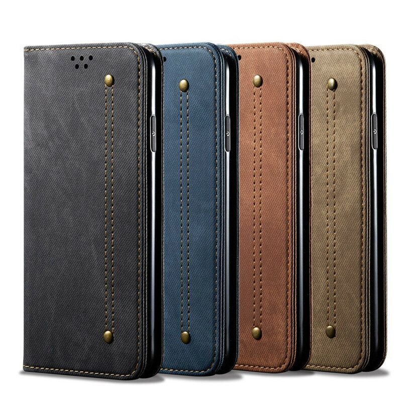 Schutzhülle Für Xiaomi Mi Note 10 / 10 Pro Flip Case Denim-stoff