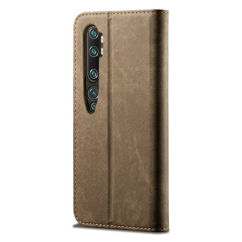 Schutzhülle Für Xiaomi Mi Note 10 / 10 Pro Flip Case Denim-stoff