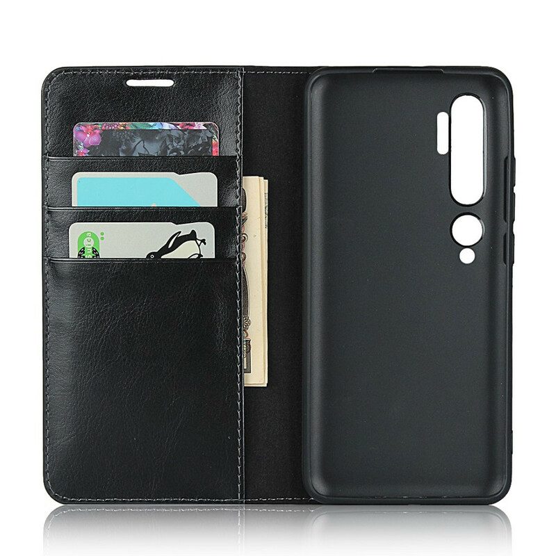 Schutzhülle Für Xiaomi Mi Note 10 / 10 Pro Flip Case Echtes Leder