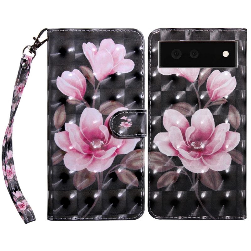 Flip Case Für Google Pixel 6 Blühende Blumen