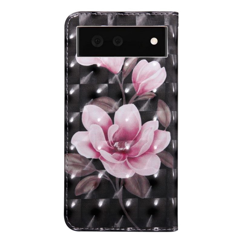 Flip Case Für Google Pixel 6 Blühende Blumen