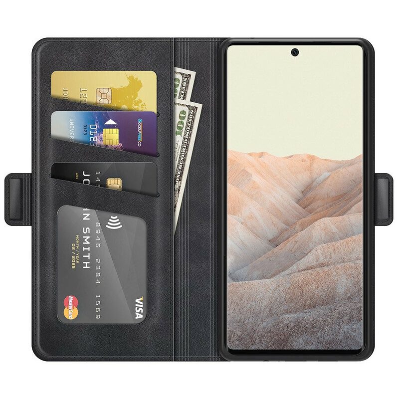 Flip Case Für Google Pixel 6 Flip Case Klassische Doppelklappe