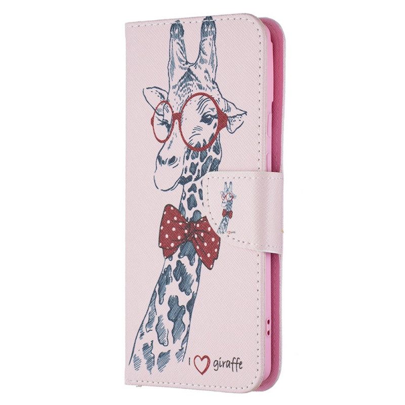 Flip Case Für Google Pixel 6 Kluge Giraffe