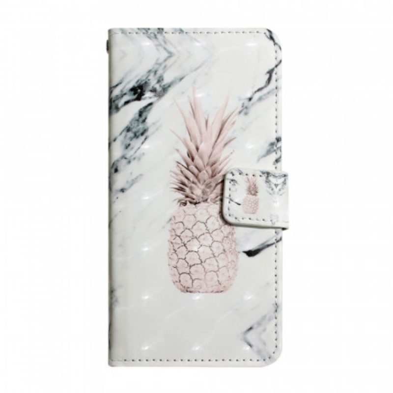 Flip Case Für Google Pixel 6 Lichtpunkt Ananas