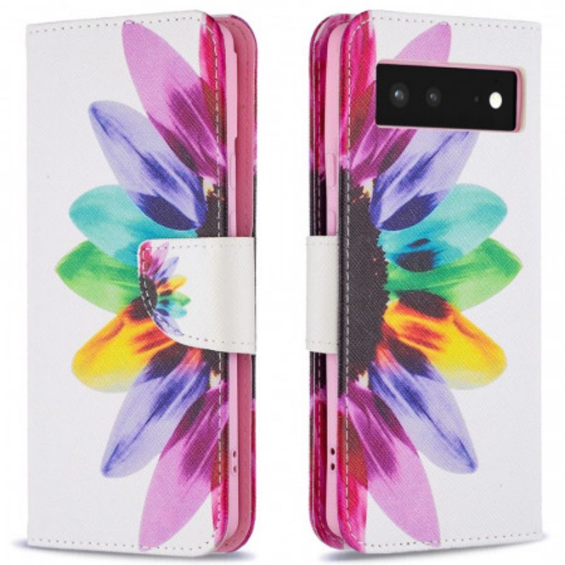 Schutzhülle Für Google Pixel 6 Flip Case Aquarellblume