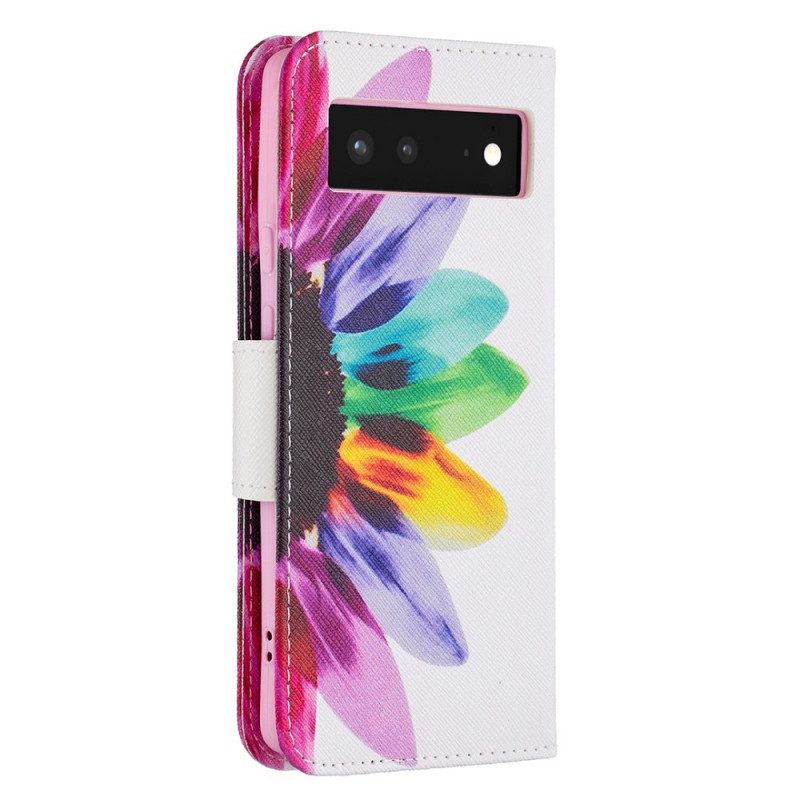 Schutzhülle Für Google Pixel 6 Flip Case Aquarellblume