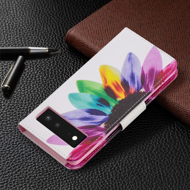 Schutzhülle Für Google Pixel 6 Flip Case Aquarellblume