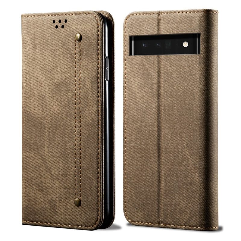 Schutzhülle Für Google Pixel 6 Flip Case Denim-stoff