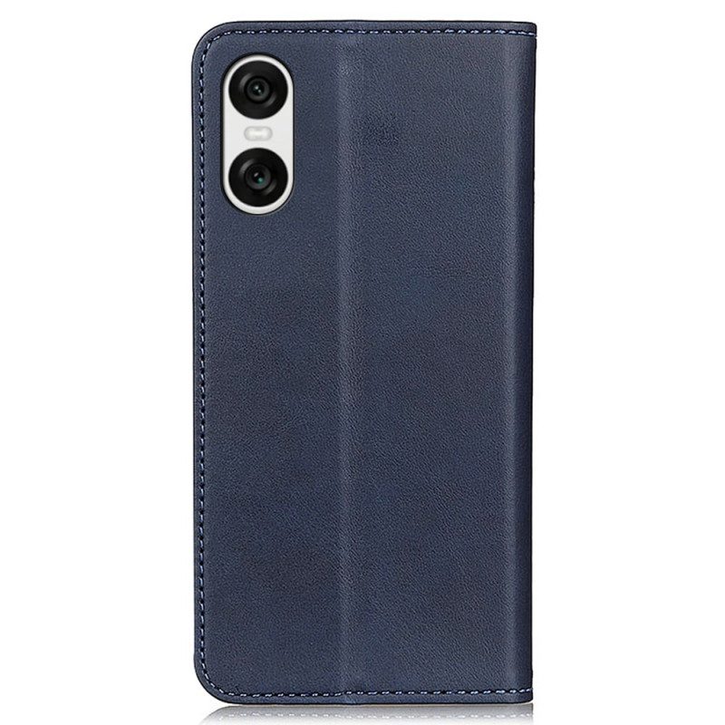 Flip Case Für Sony Xperia 10 Vi Spaltleder