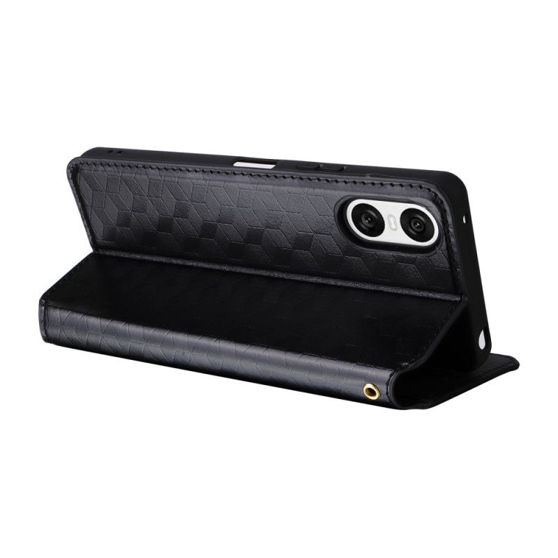 Flip Case Sony Xperia 10 Vi Handyhülle 3d-diamanten