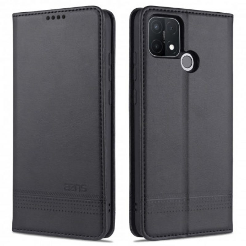 Schutzhülle Für Oppo A15 Flip Case Azns Leder-styling