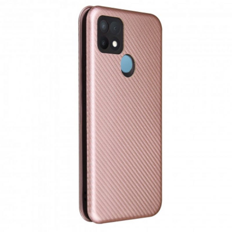 Schutzhülle Für Oppo A15 Flip Case Farbiges Carbon-silikon