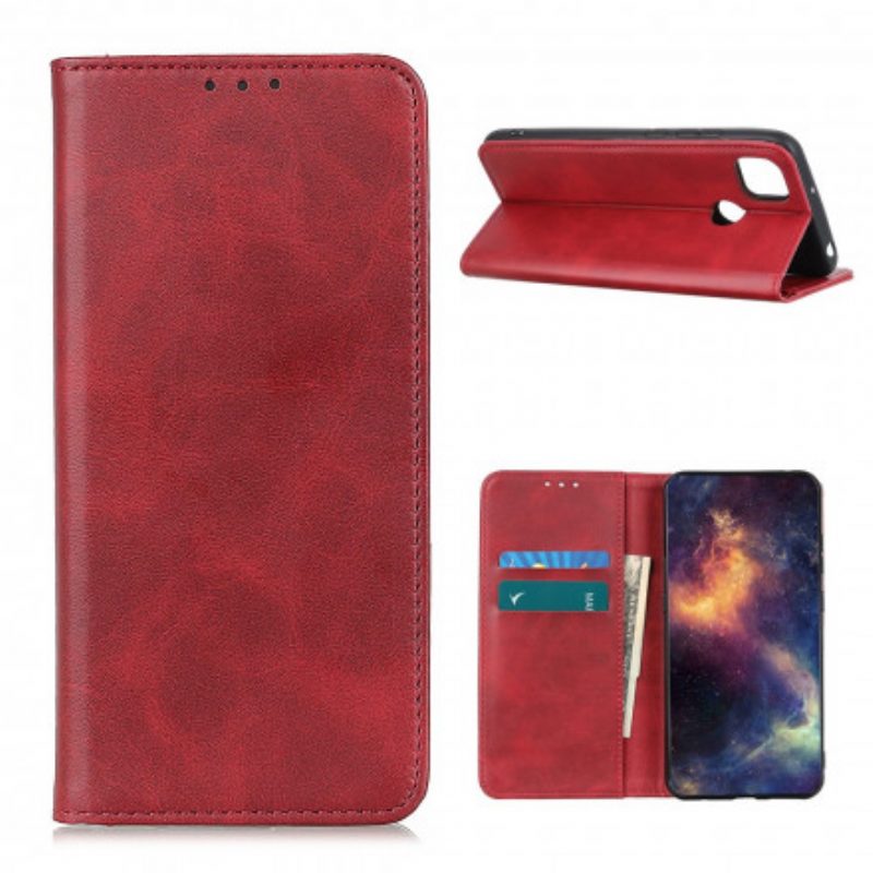 Schutzhülle Für Oppo A15 Flip Case Spaltleder