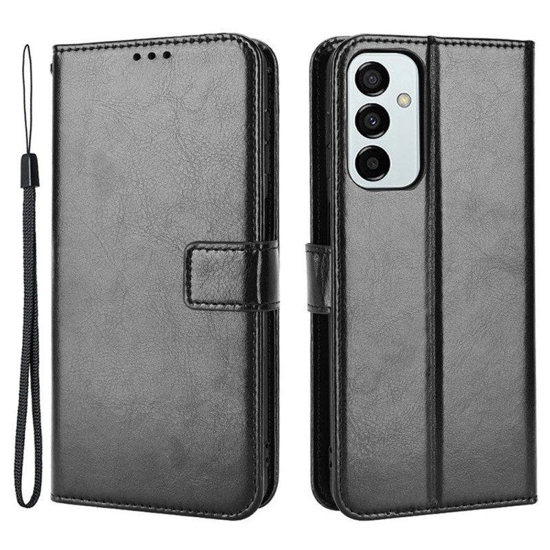 Flip Case Für Samsung Galaxy M23 5G Auffälliges Kunstleder