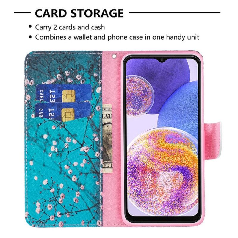 Flip Case Für Samsung Galaxy M23 5G Baumdekoration