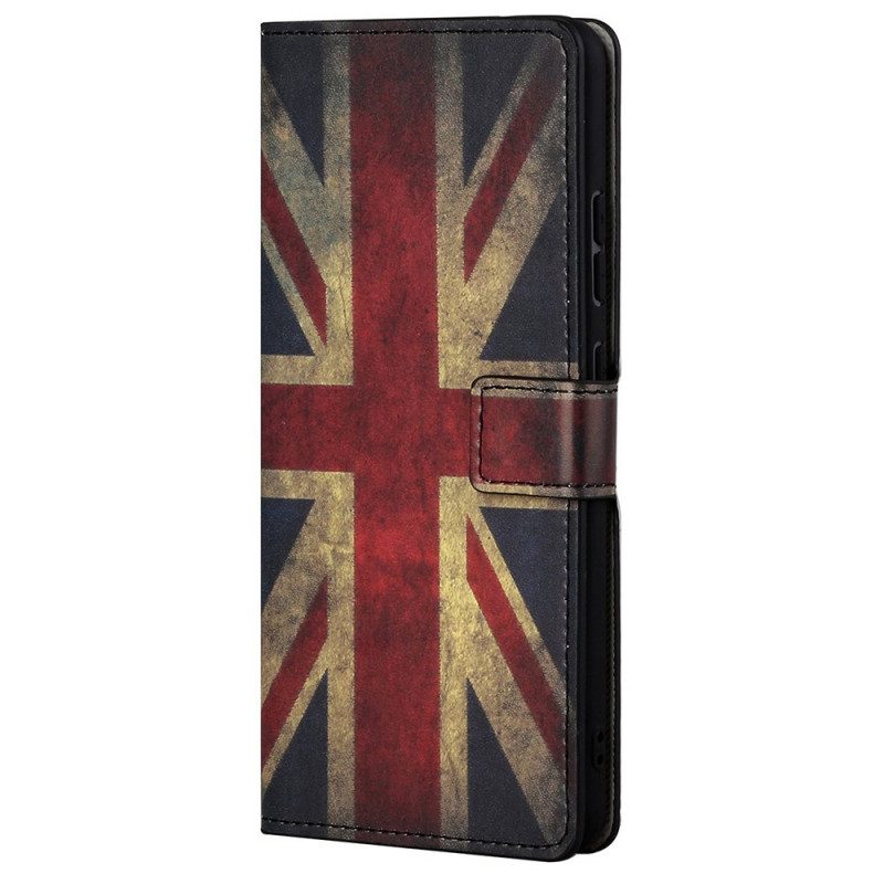 Flip Case Für Samsung Galaxy M23 5G Englische Flagge