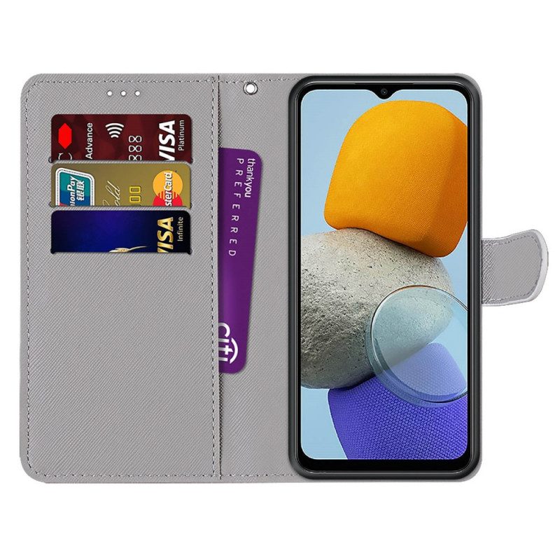 Flip Case Für Samsung Galaxy M23 5G Fingerherz