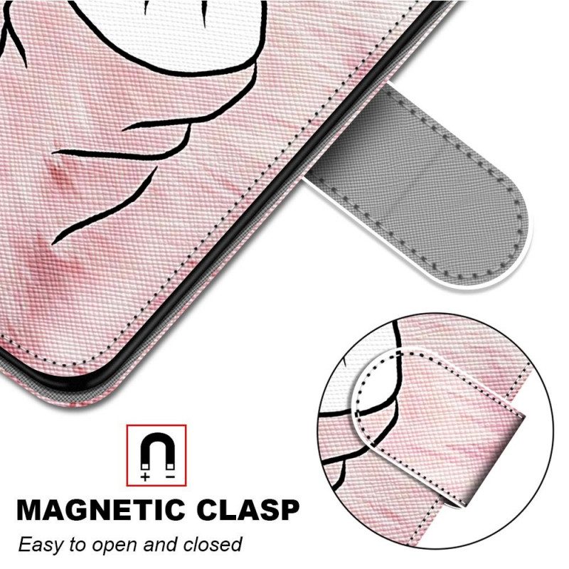 Flip Case Für Samsung Galaxy M23 5G Fingerherz